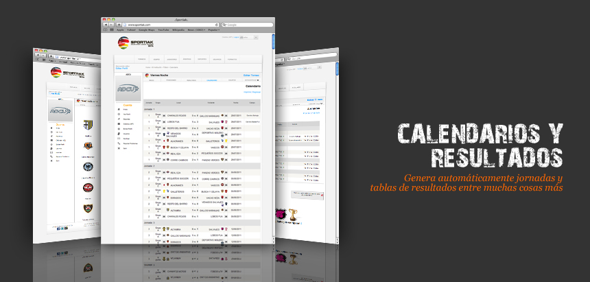 Genera automáticamente jornadas y tablas de resultados entre muchas cosas más
